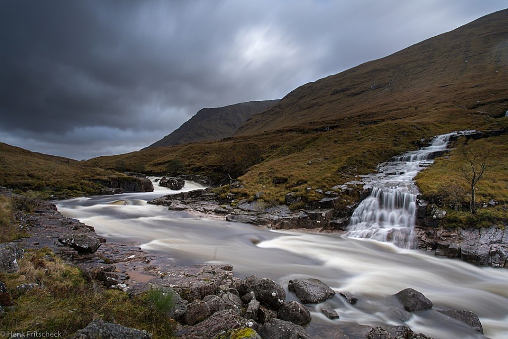 River Etive waterfall 4291